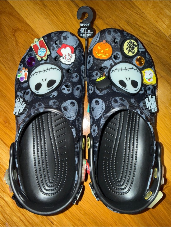 CROCS Shoes - CROCS Jack Skellington Clogs with Charms